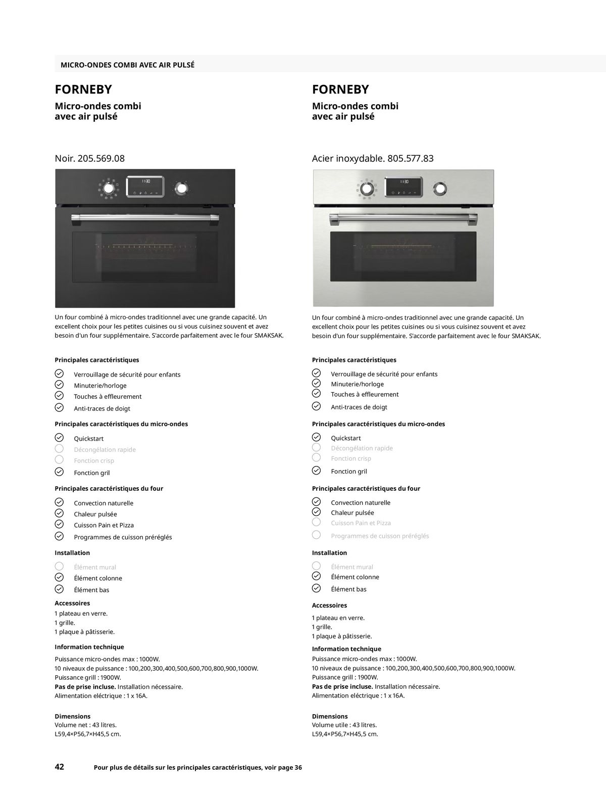 Catalogue IKEA ÉLECTROMÉNAGER, page 00042