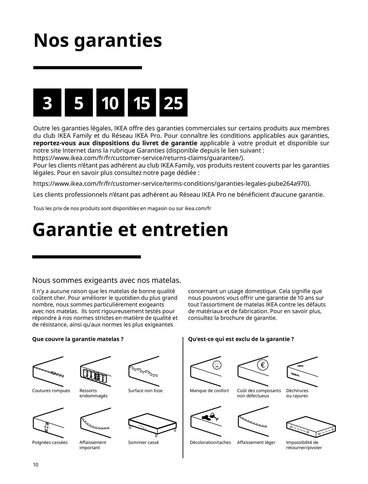 Catalogue Matelas, sommiers, couettes, oreillers, alèses et protèges-oreillers, page 00010