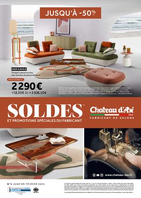 Promos de Meubles et Décoration à Portet-sur-Garonne | SOLDES D'HIVER 2024 sur Chateau d'Ax | 04/01/2024 - 10/12/2024