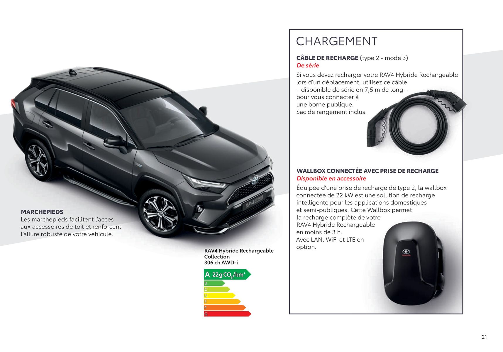 Catalogue Toyota RAV4 Hybride Rechargeable, page 00021