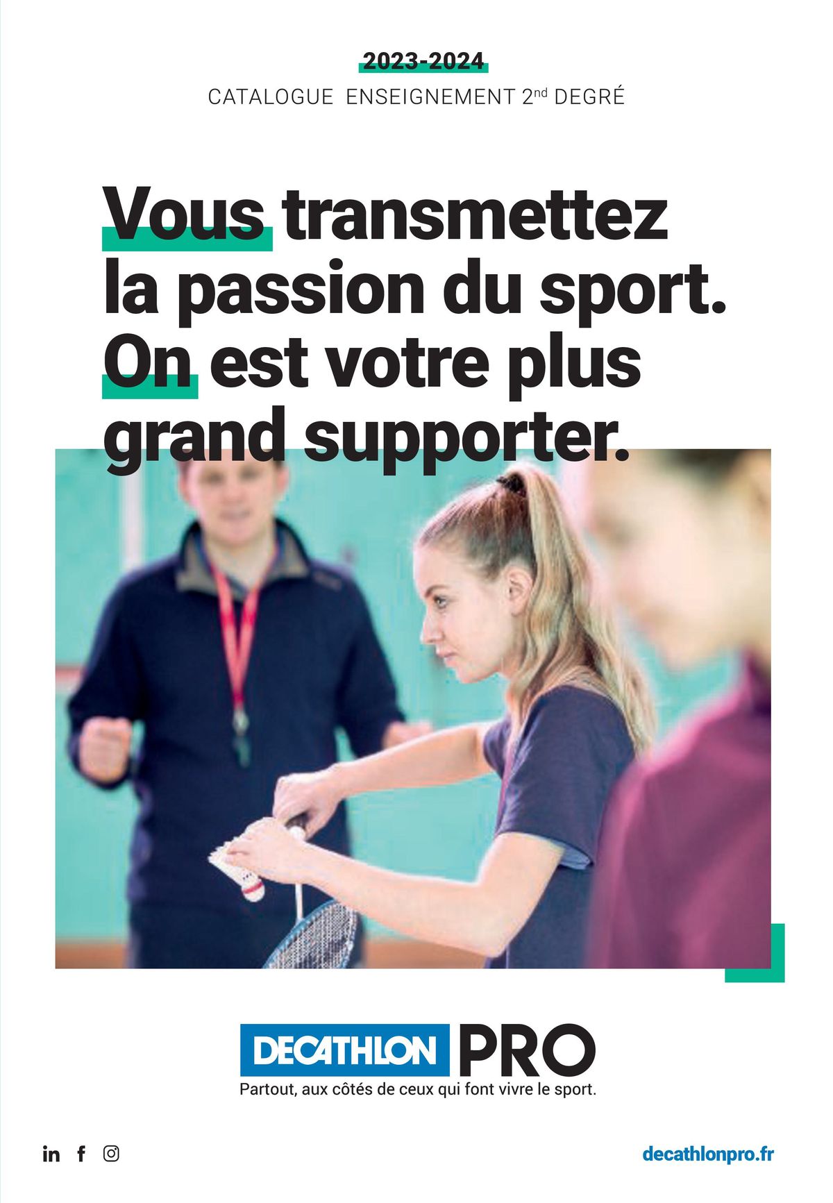 Catalogue Vous transmettez la passion du sport. On est votre plus grand supporter, page 00001