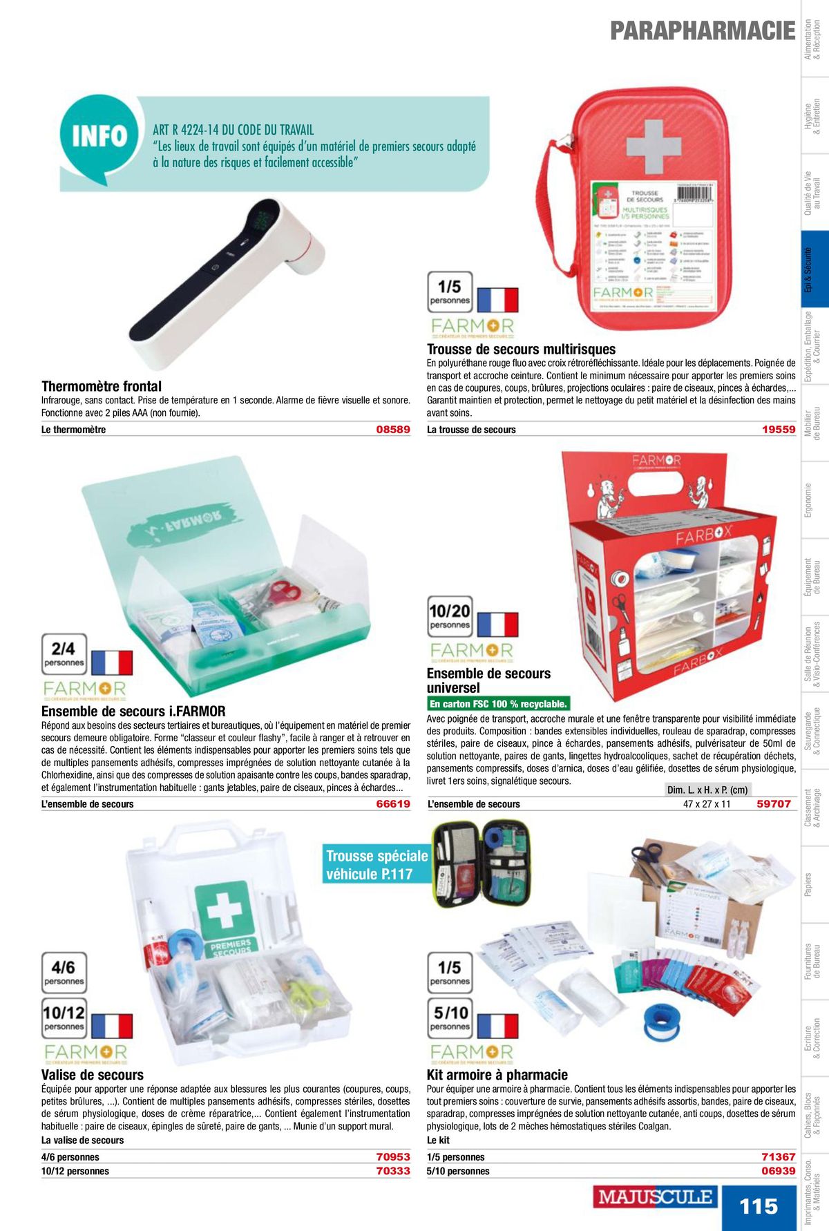 Catalogue Fournitures aux Entreprises 2024, page 00117