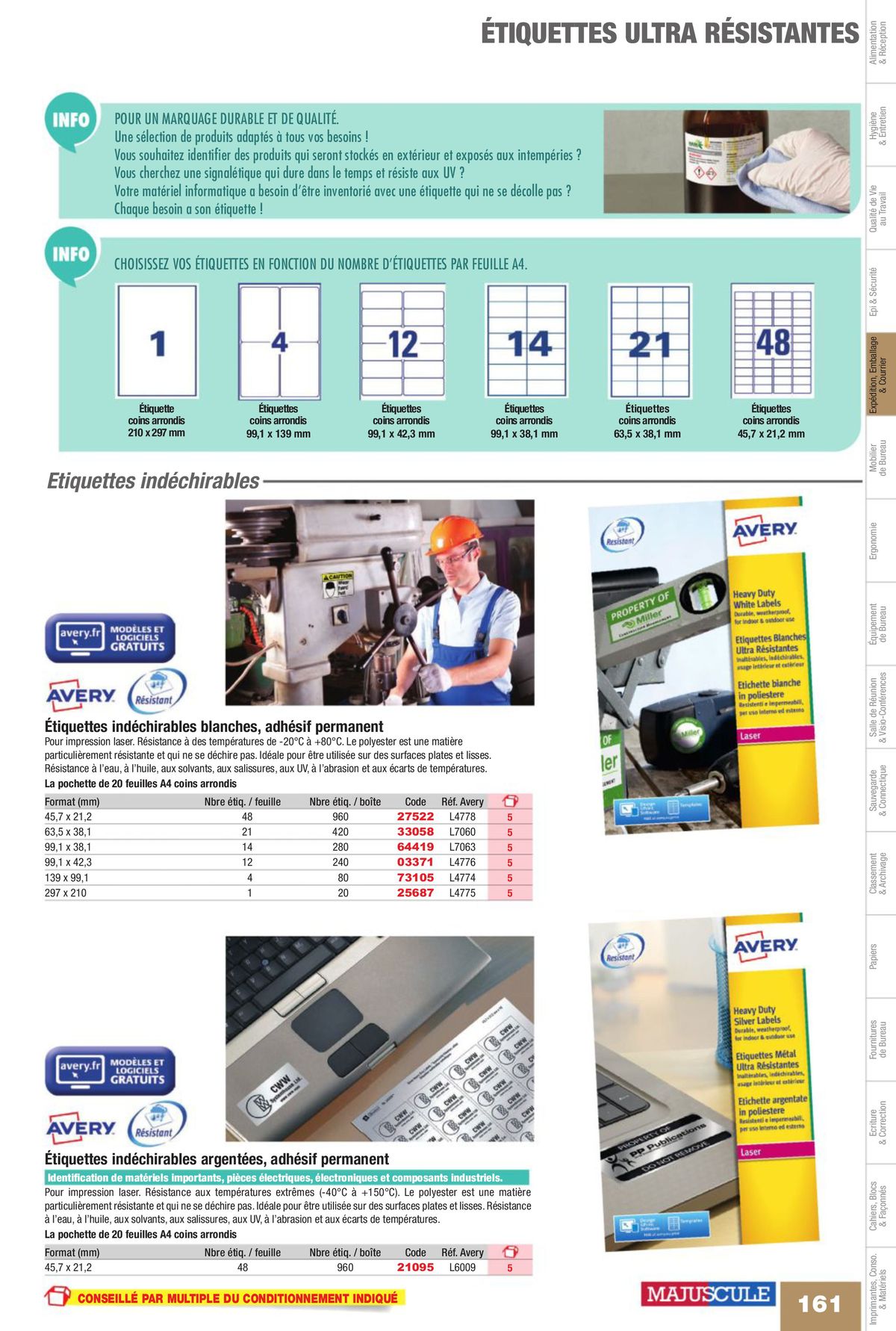 Catalogue Fournitures aux Entreprises 2024, page 00163