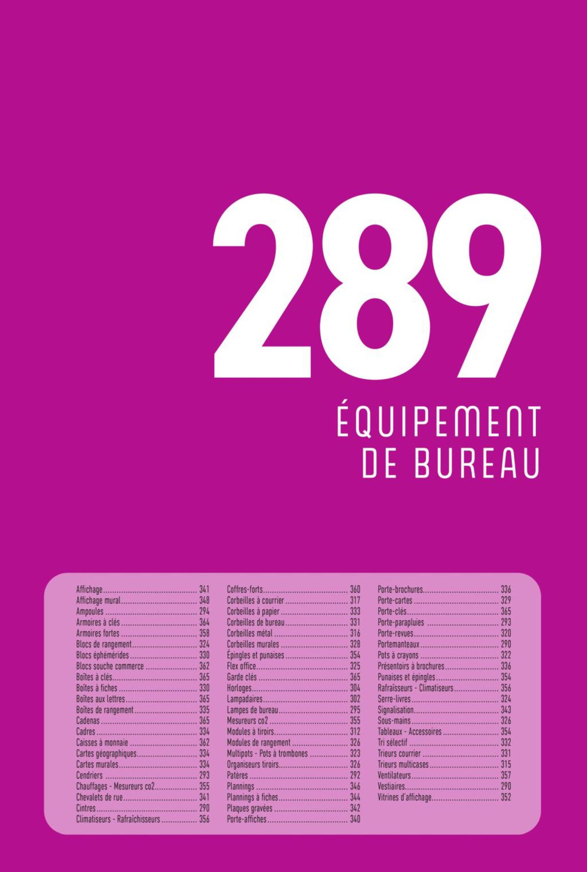 Catalogue Fournitures aux Entreprises 2024, page 00291