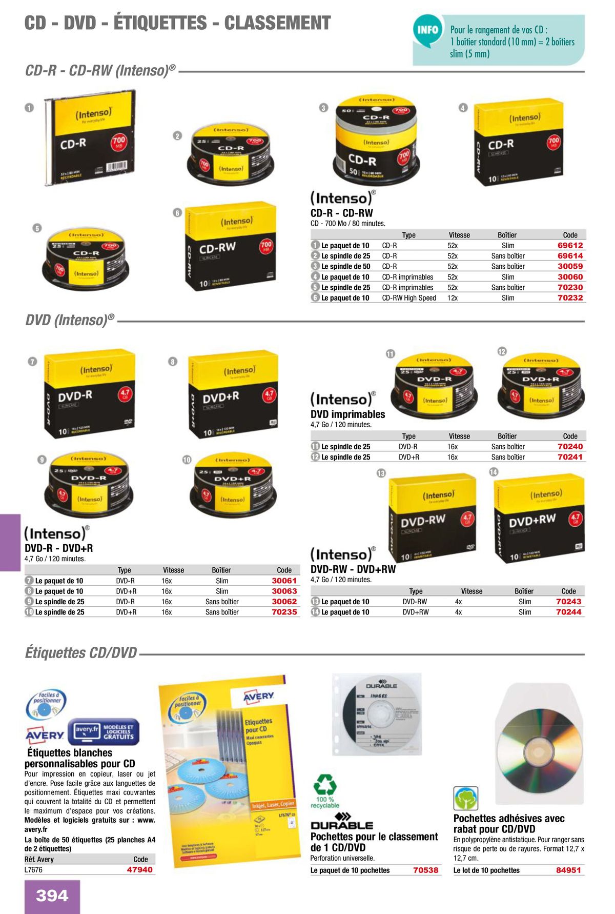 Catalogue Fournitures aux Entreprises 2024, page 00396