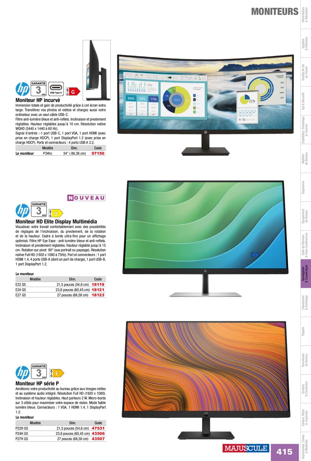 Catalogue Fournitures aux Entreprises 2024, page 00417