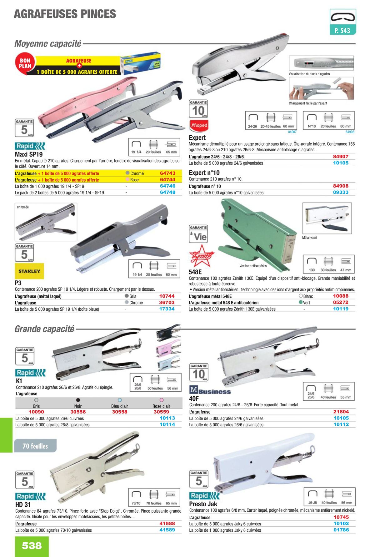 Catalogue Fournitures aux Entreprises 2024, page 00540