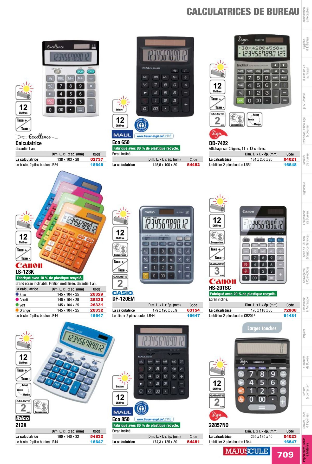 Catalogue Fournitures aux Entreprises 2024, page 00711