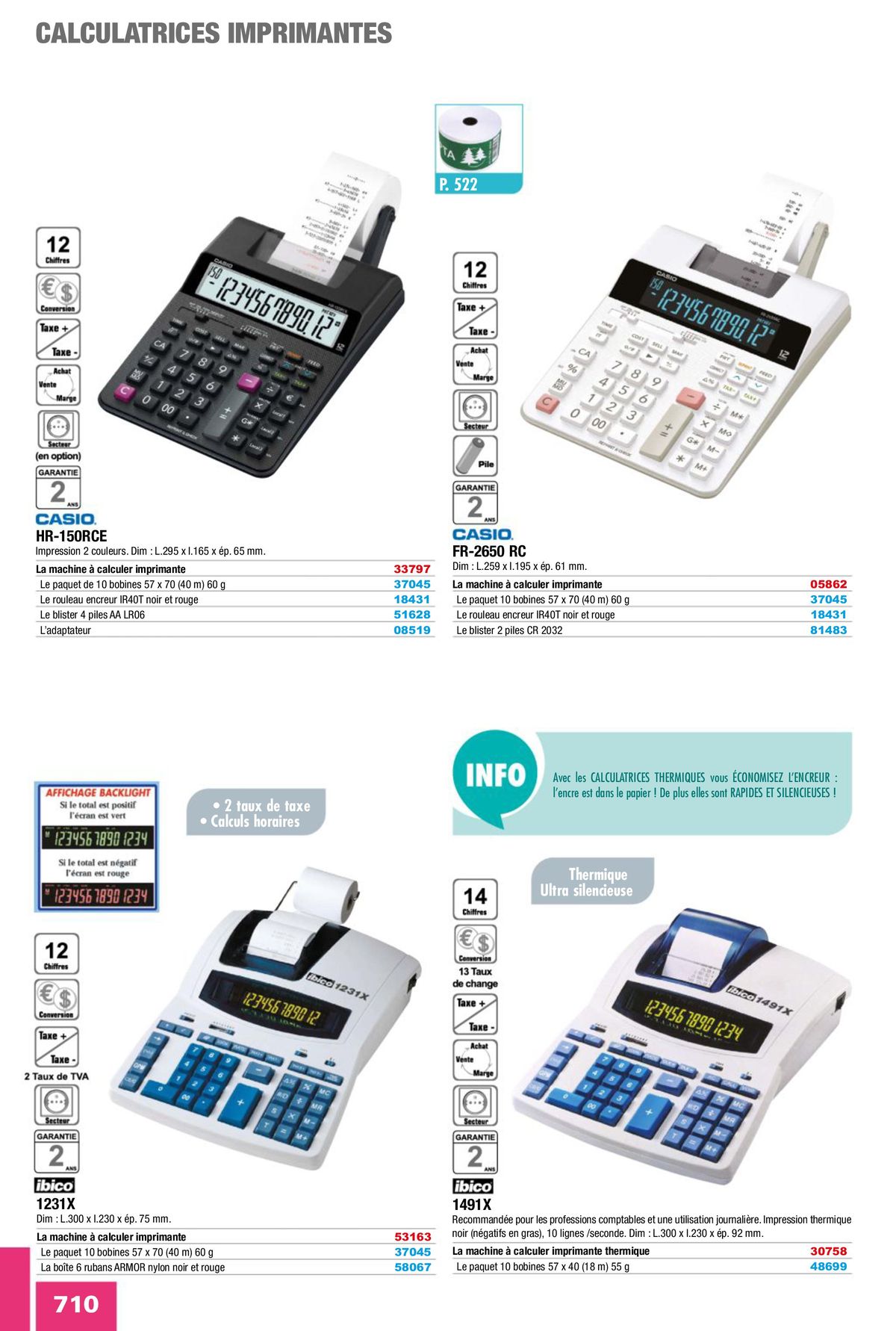 Catalogue Fournitures aux Entreprises 2024, page 00712