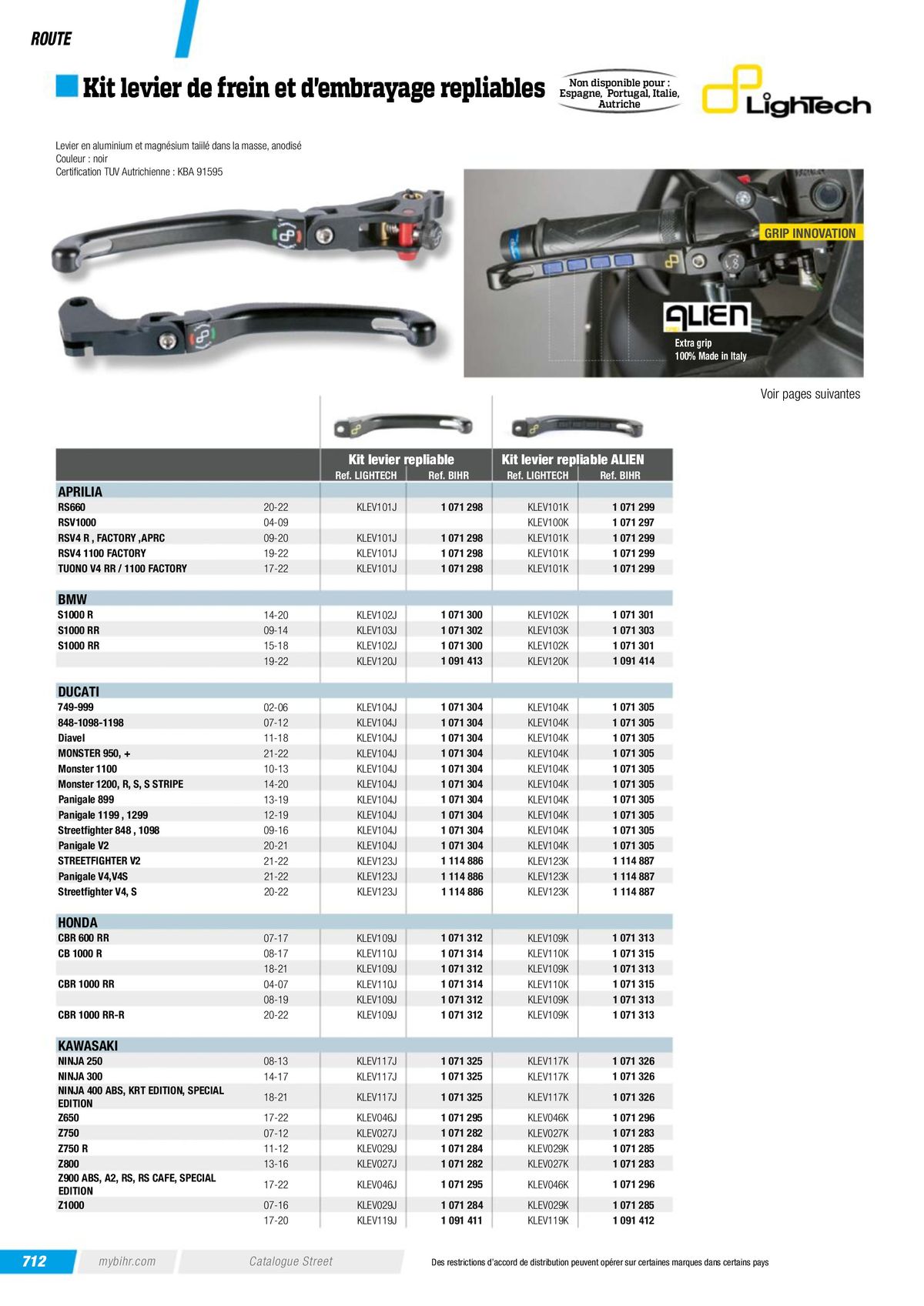 Catalogue Street & Sport Bikes , page 00714