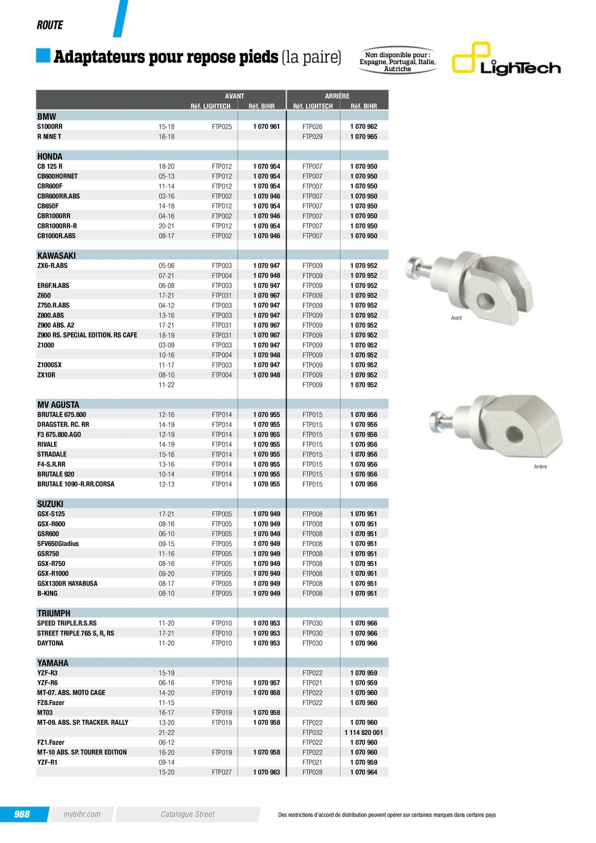Catalogue Street & Sport Bikes , page 00990