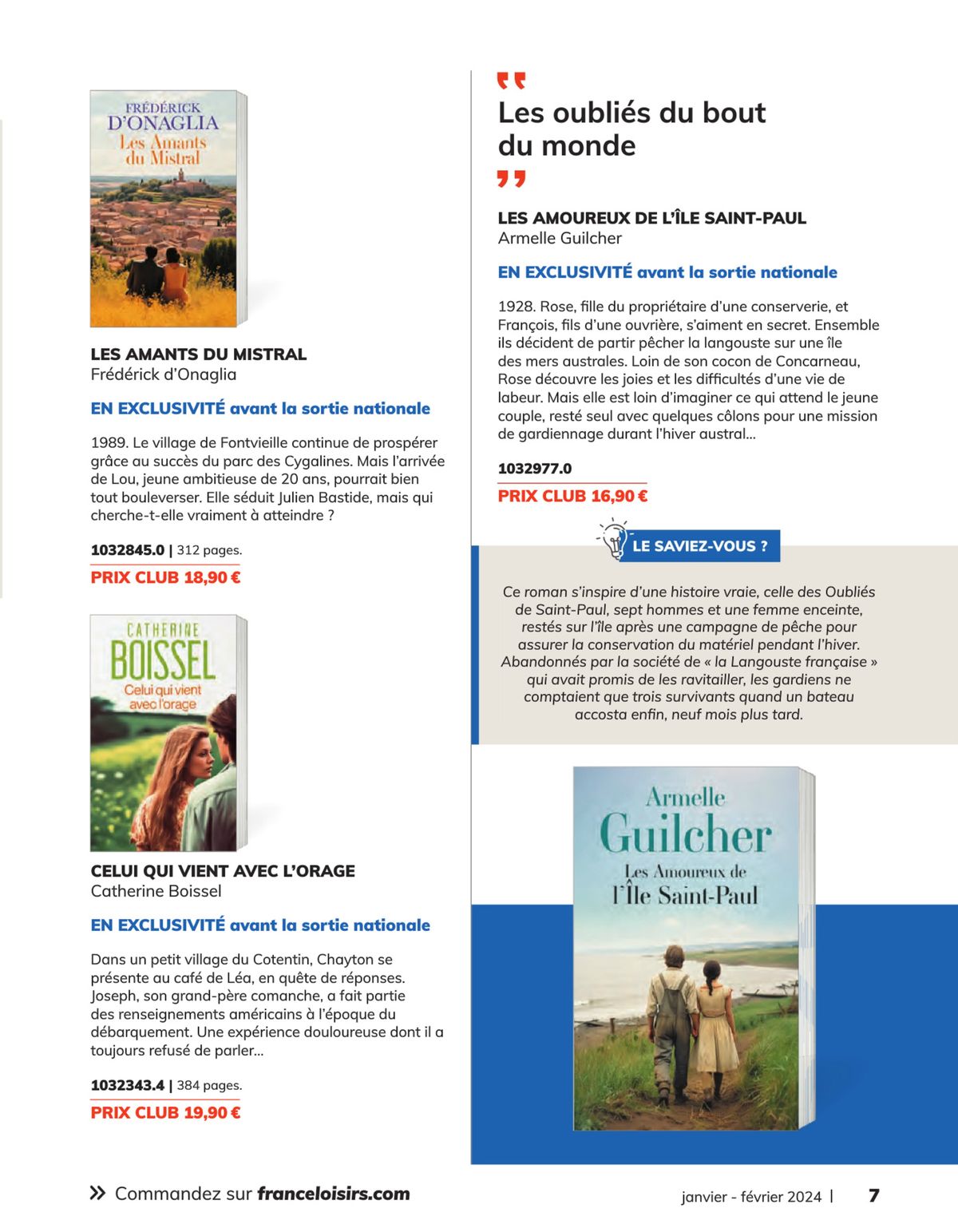 Catalogue Catalogue France Loisirs, page 00007