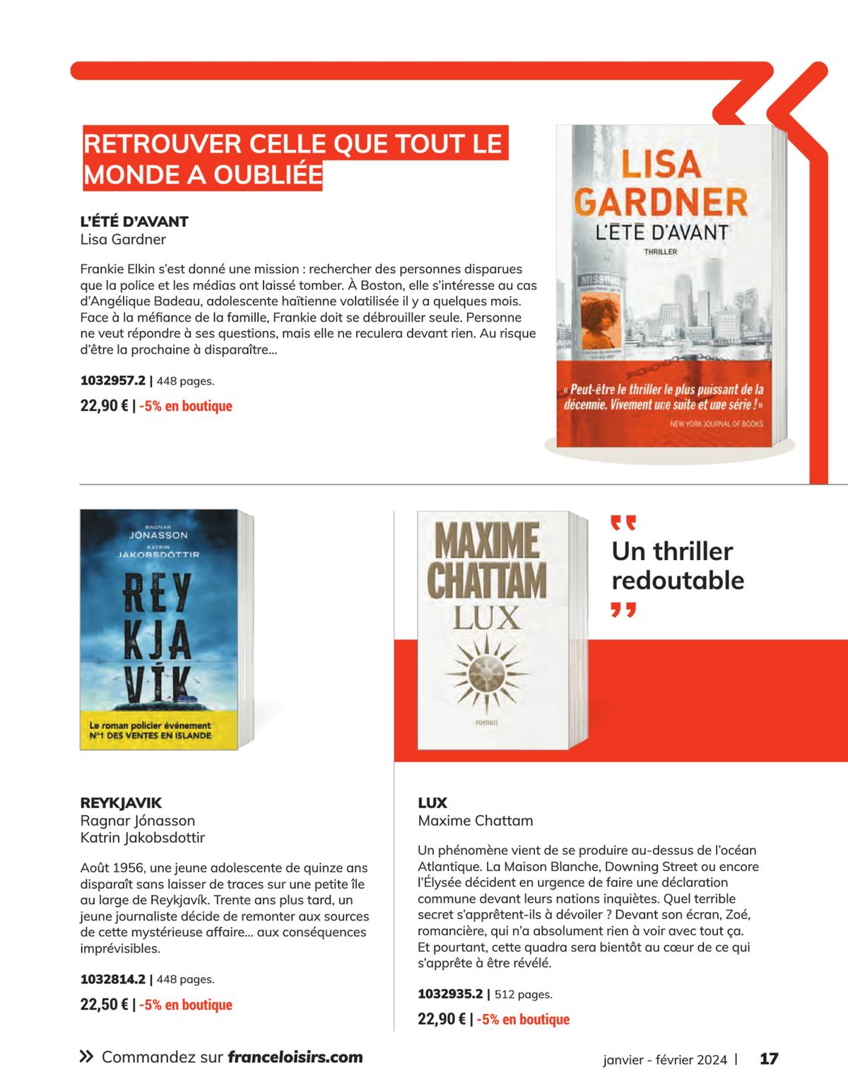 Catalogue Catalogue France Loisirs, page 00017