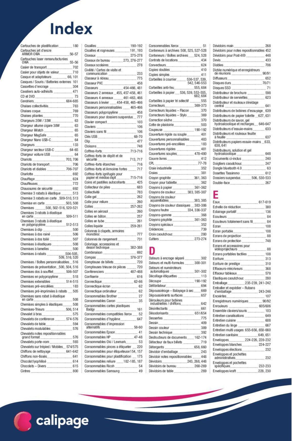 Catalogue Catalogue général Calipage 2024, page 00023