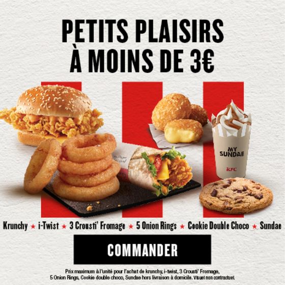 Catalogue KFC à Paris | Offres KFC | 16/01/2024 - 29/02/2024