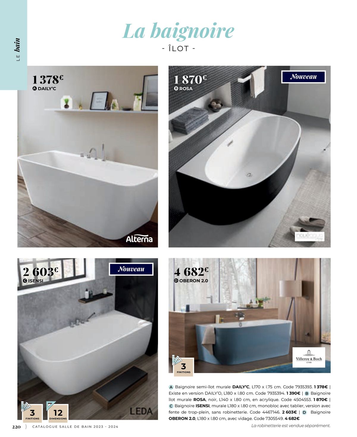 Catalogue Tout pour votre salle de bain, page 00220