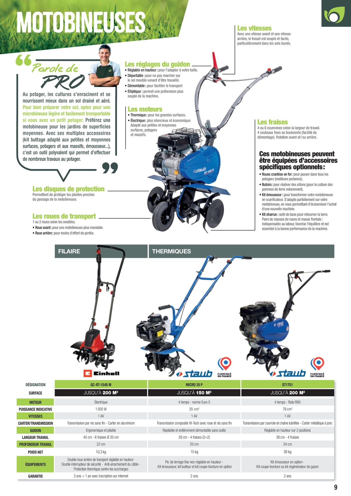 Catalogue Guide motoculture 2024 Magasin Vert, page 00009