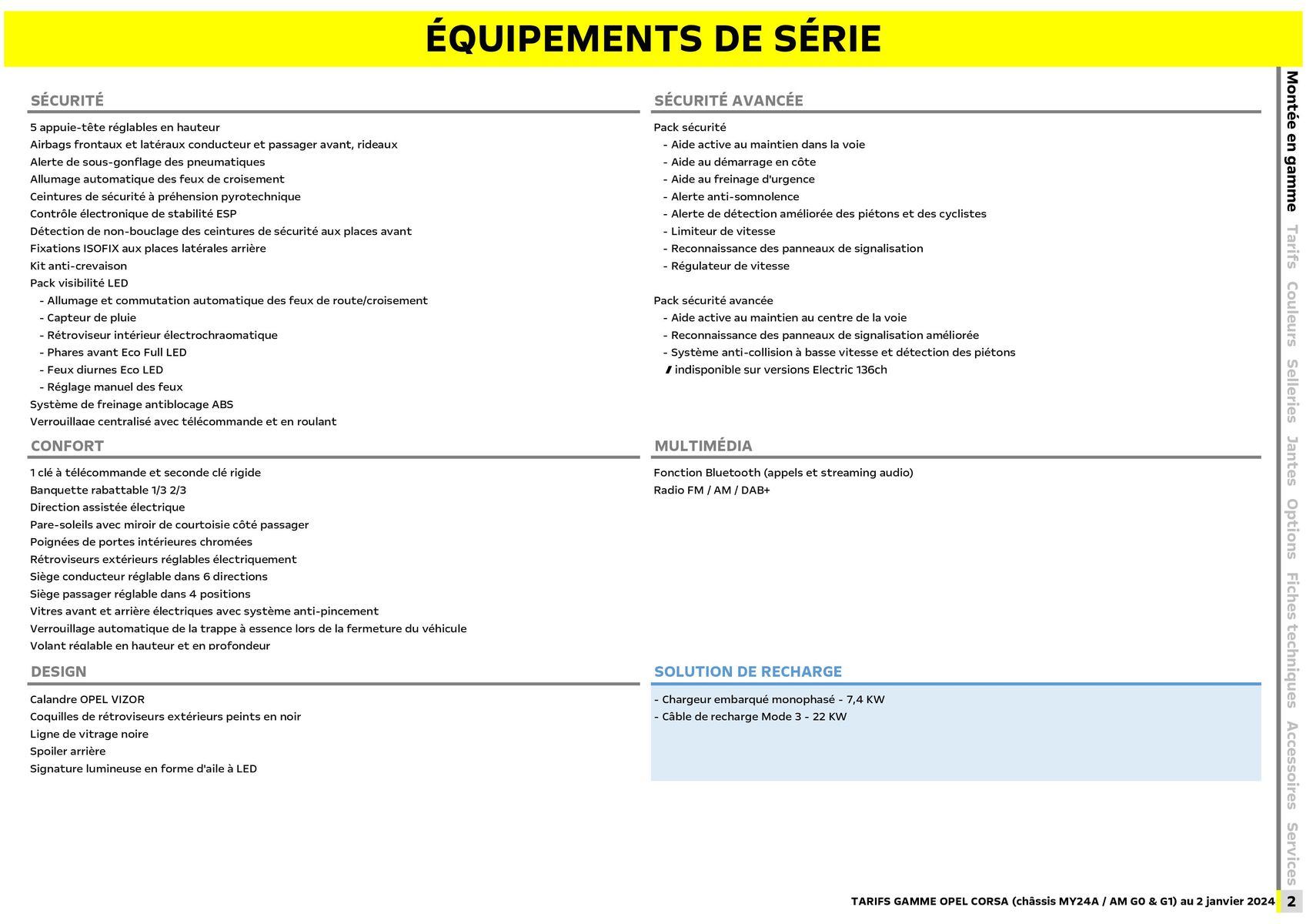 Catalogue Opel Nouvelle Corsa, page 00003