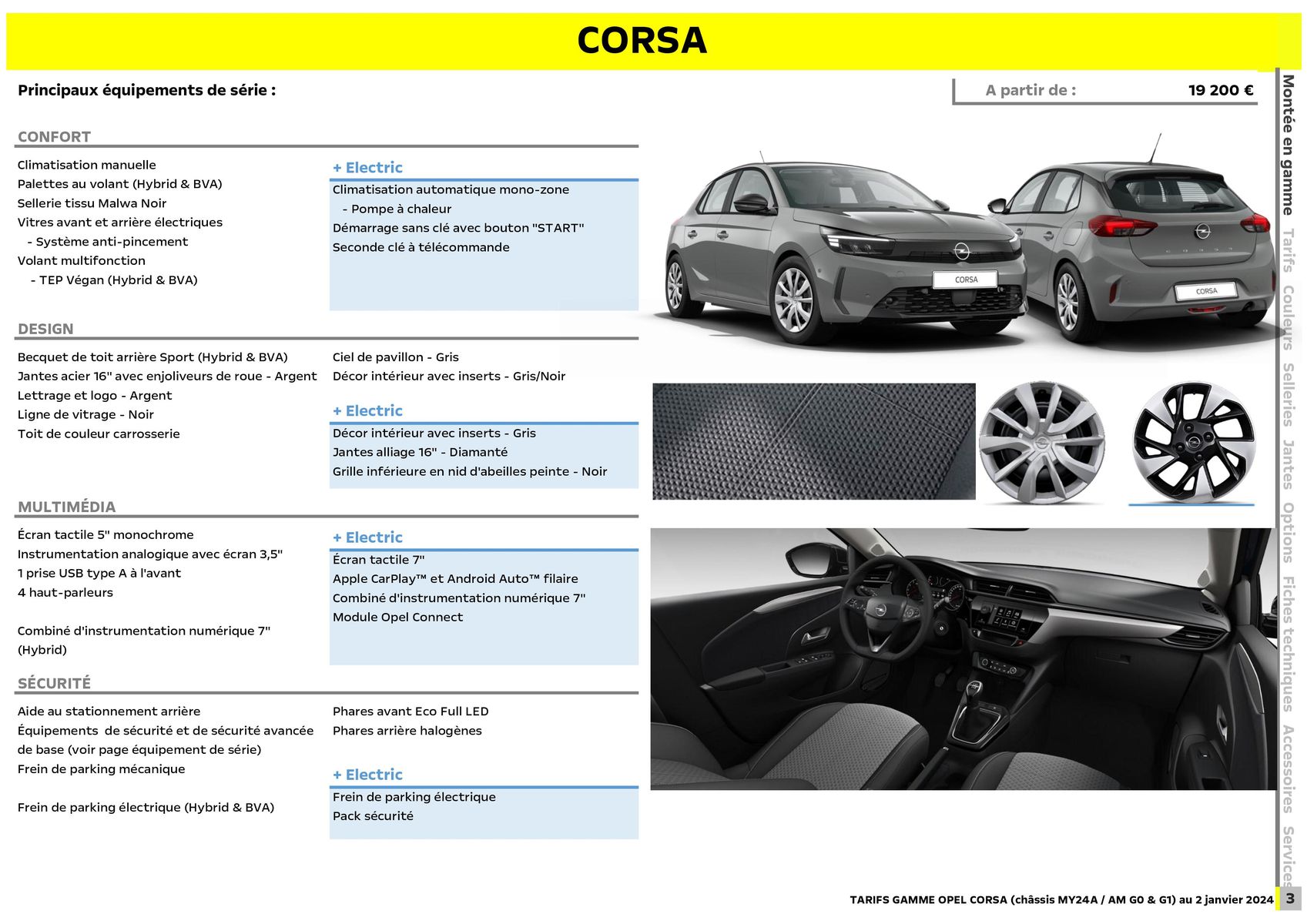 Catalogue Opel Nouvelle Corsa, page 00004