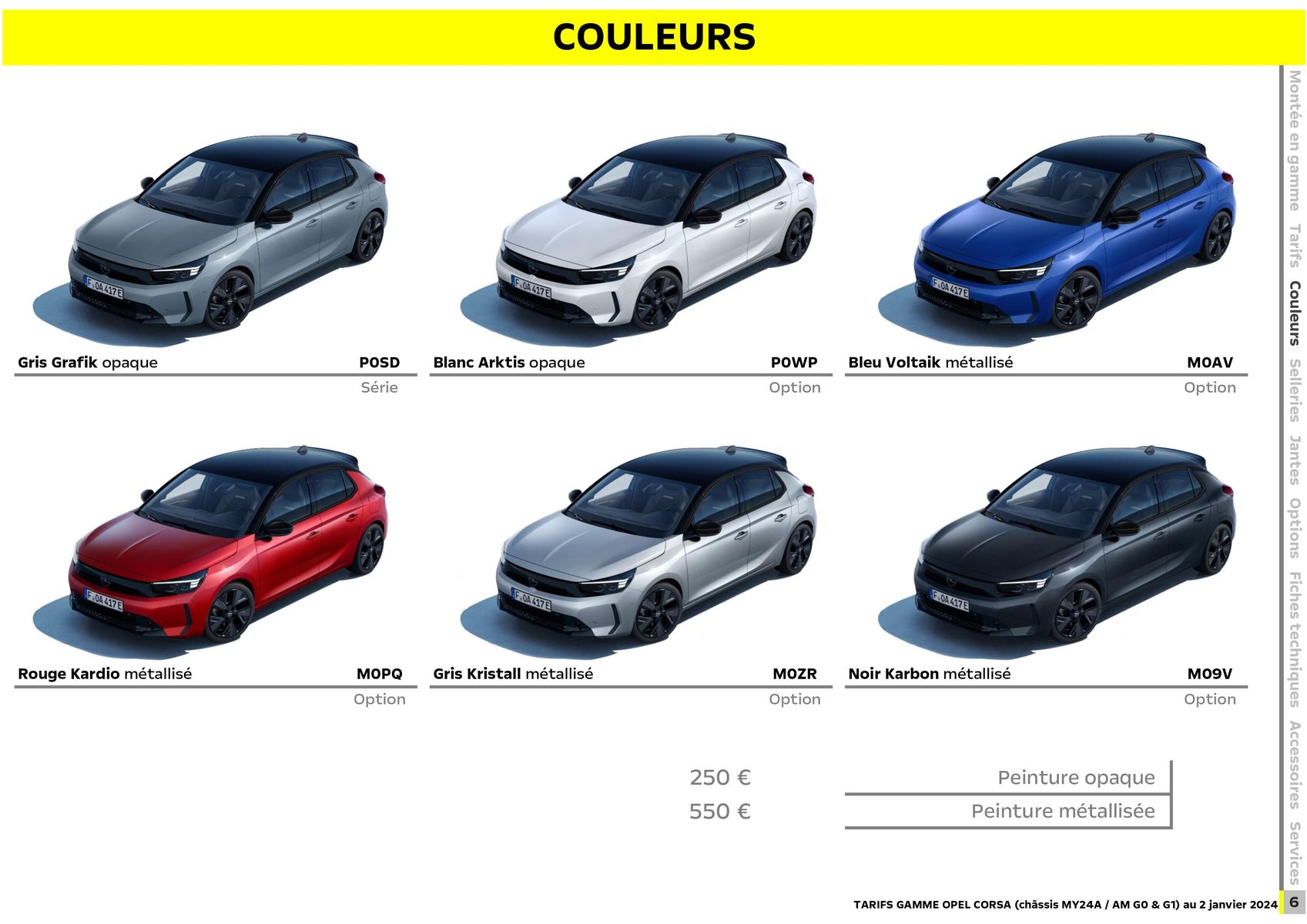 Catalogue Opel Nouvelle Corsa, page 00007