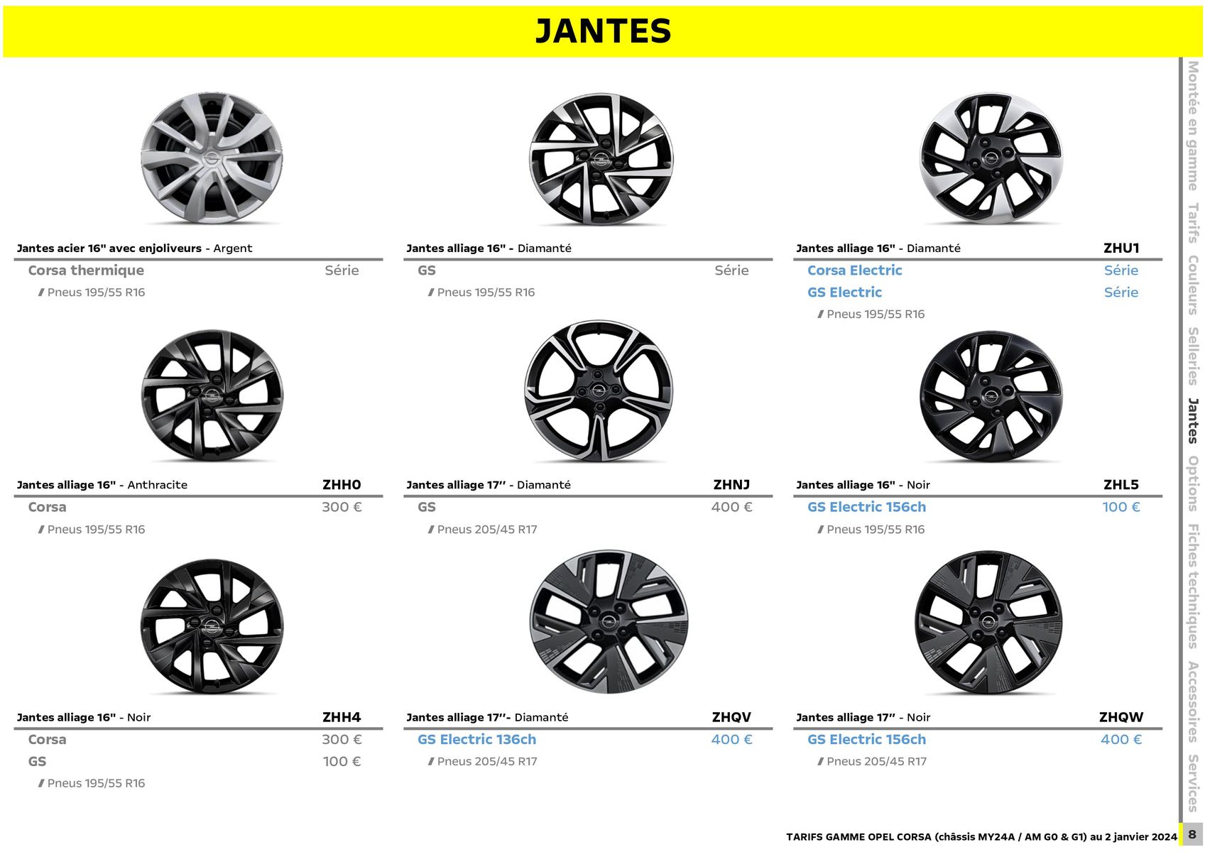 Catalogue Opel Nouvelle Corsa, page 00009