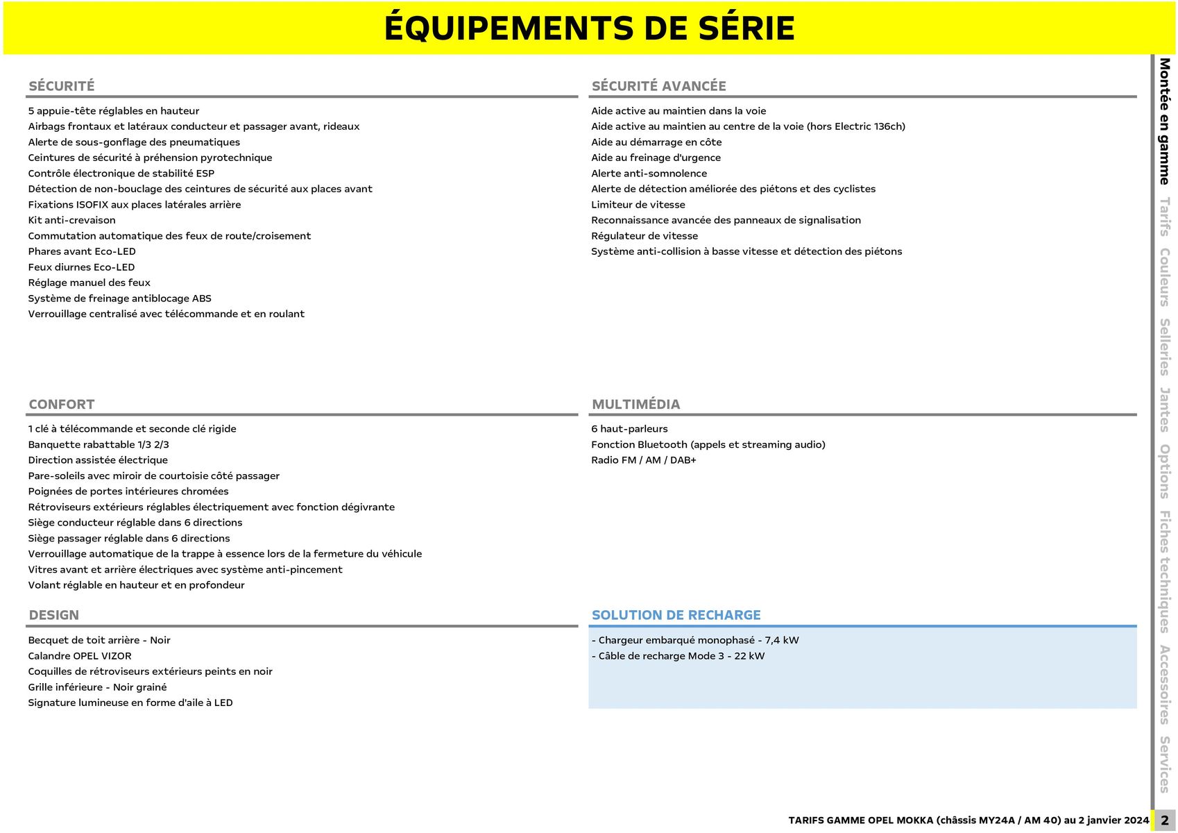 Catalogue Opel Nouveau Mokka, page 00003