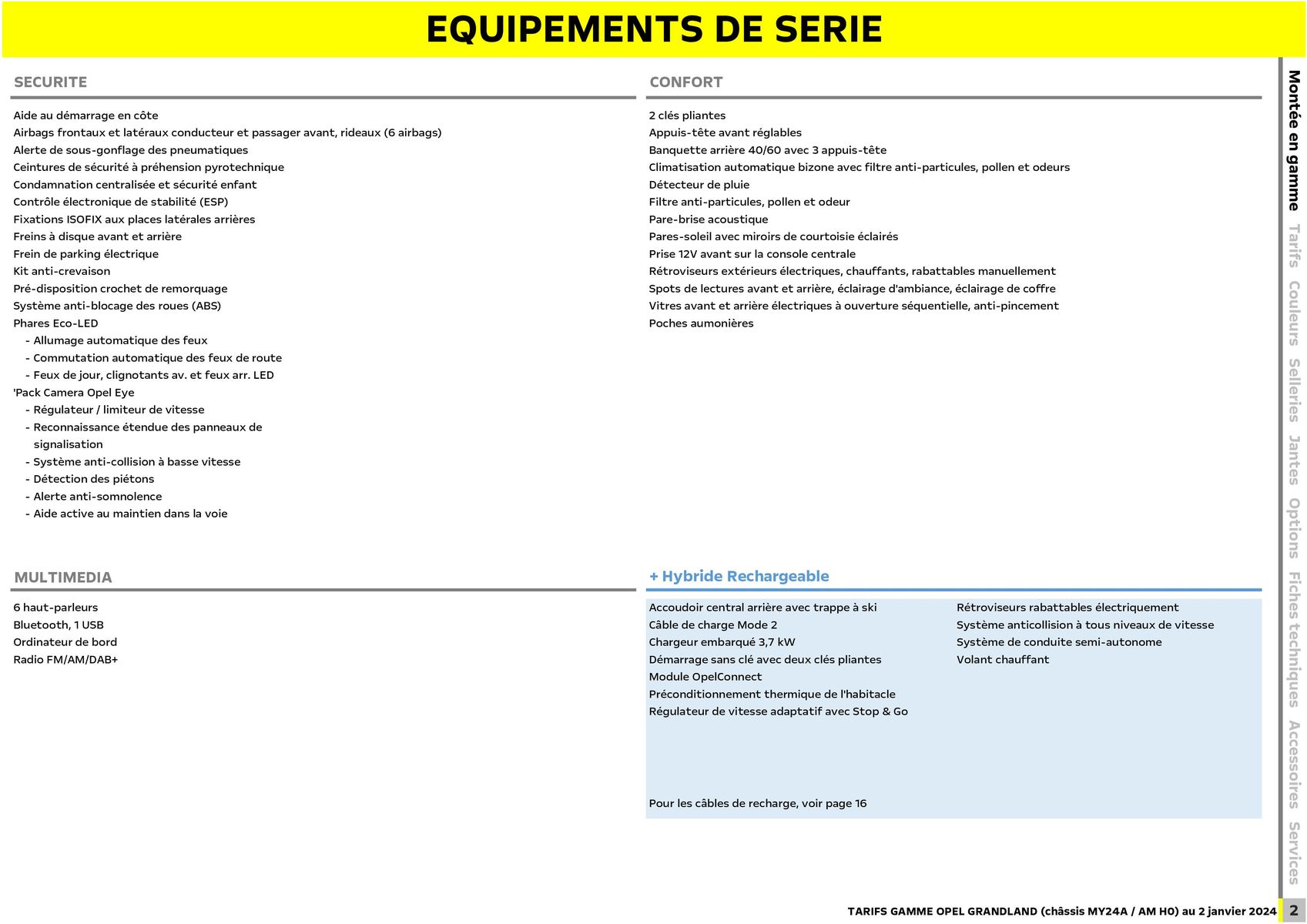 Catalogue Opel Grandland, page 00003