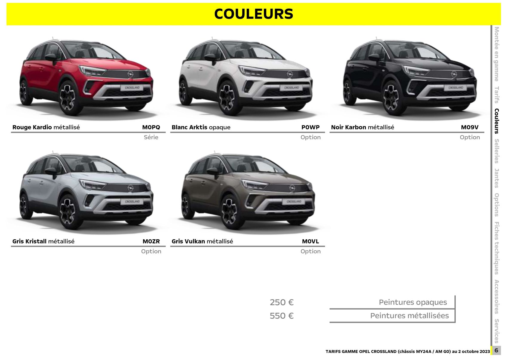 Catalogue Opel Crossland, page 00007