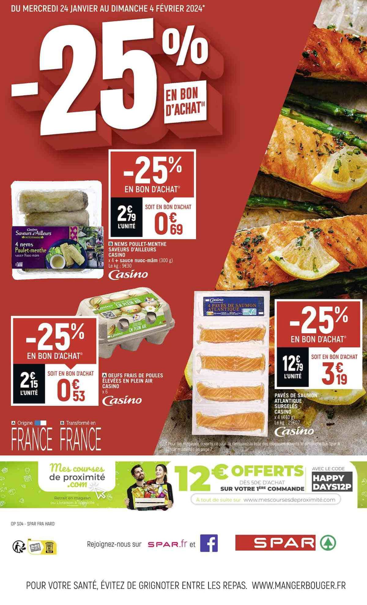 Catalogue SPAR ICI LES BONS PLANS GOURMANDS !, page 00003