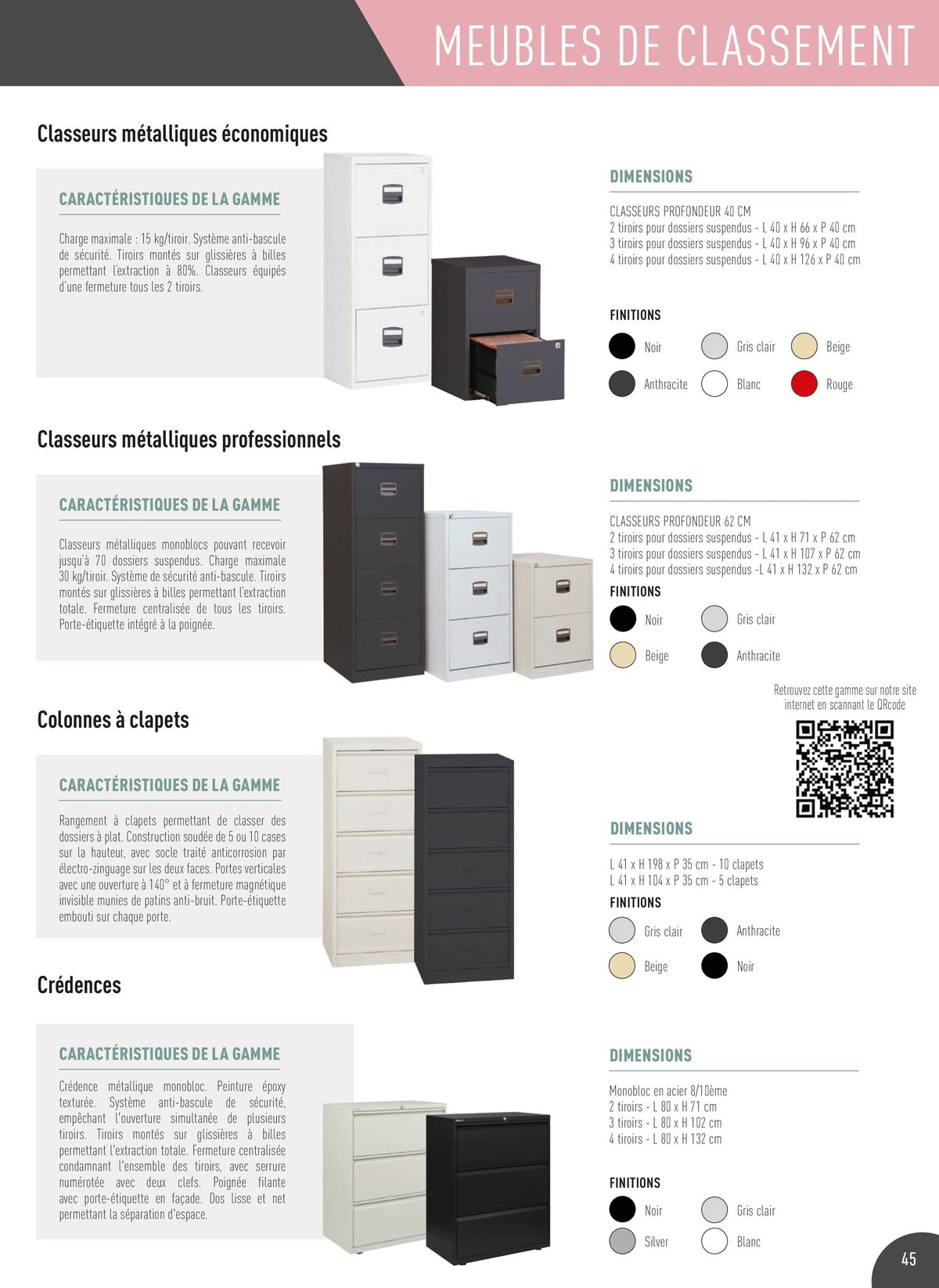 Catalogue MOBILIER DE BUREAU, page 00045