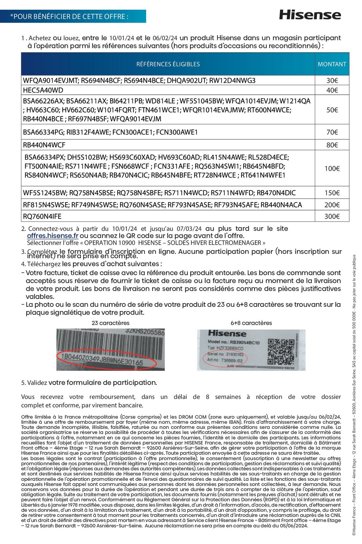 Catalogue Jusqu’à 300€ REMBOURSÉS à l’achat d’un produit Hisense*, page 00002