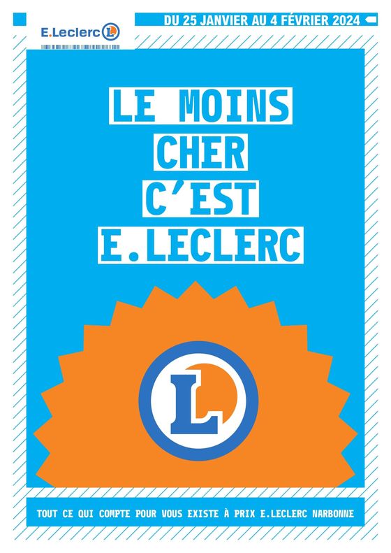 LE MOINS CHER C'EST E.LECLERC