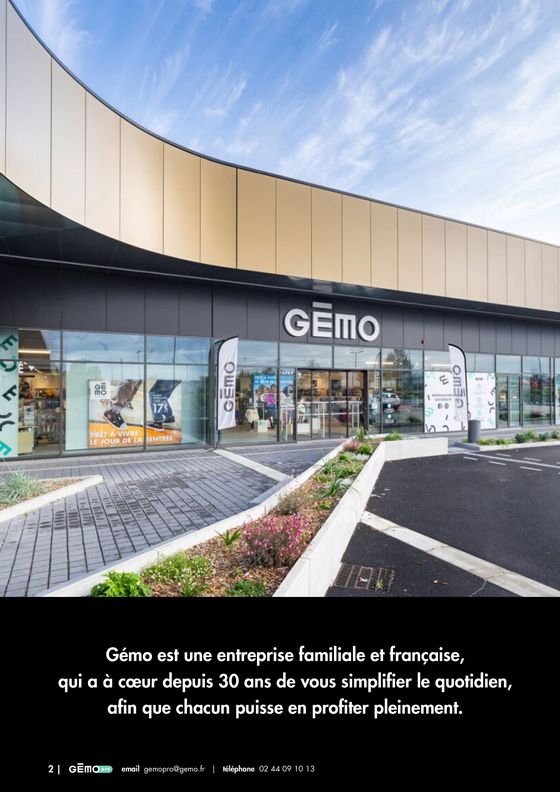 Catalogue Gémo à Vitry-sur-Seine | ENTREPRISES, ENSEIGNEMENT, ASSOCIATIONS ET COLLECTIVITÉS | 23/01/2024 - 31/07/2024
