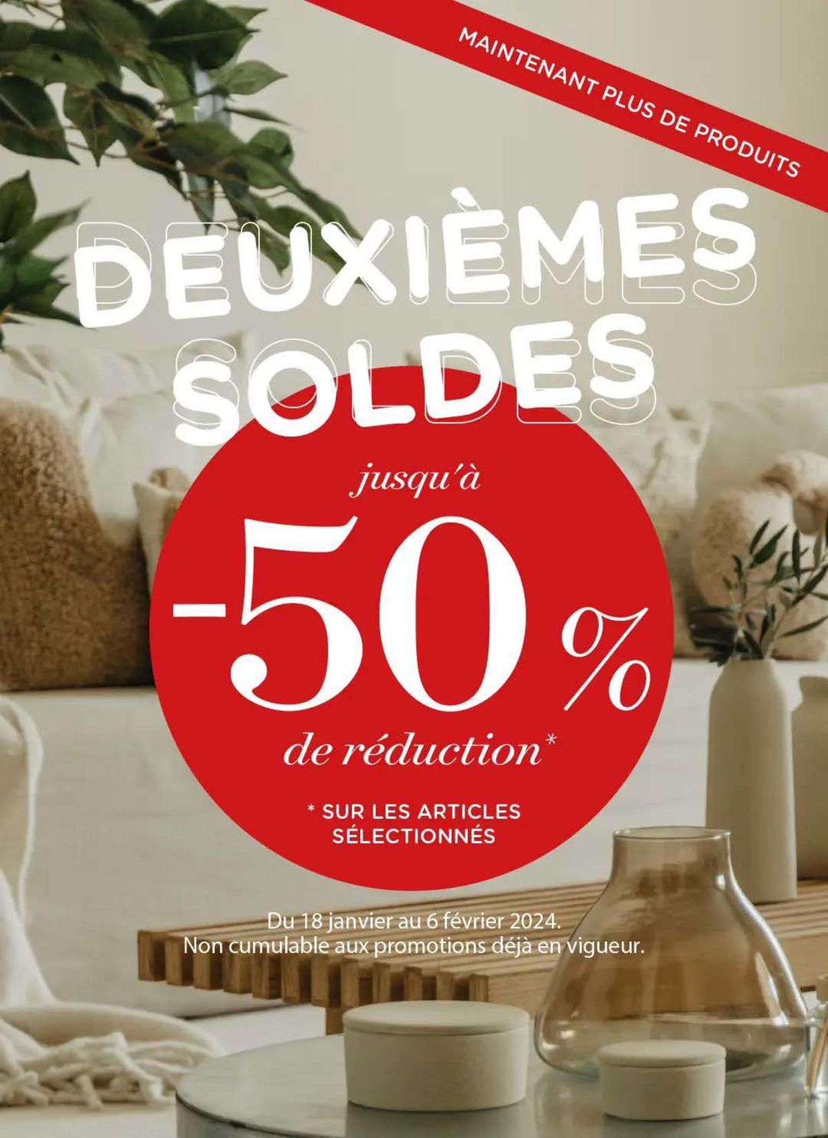 Catalogue Deuxièmes soldes Jusqu'à -50%, page 00001