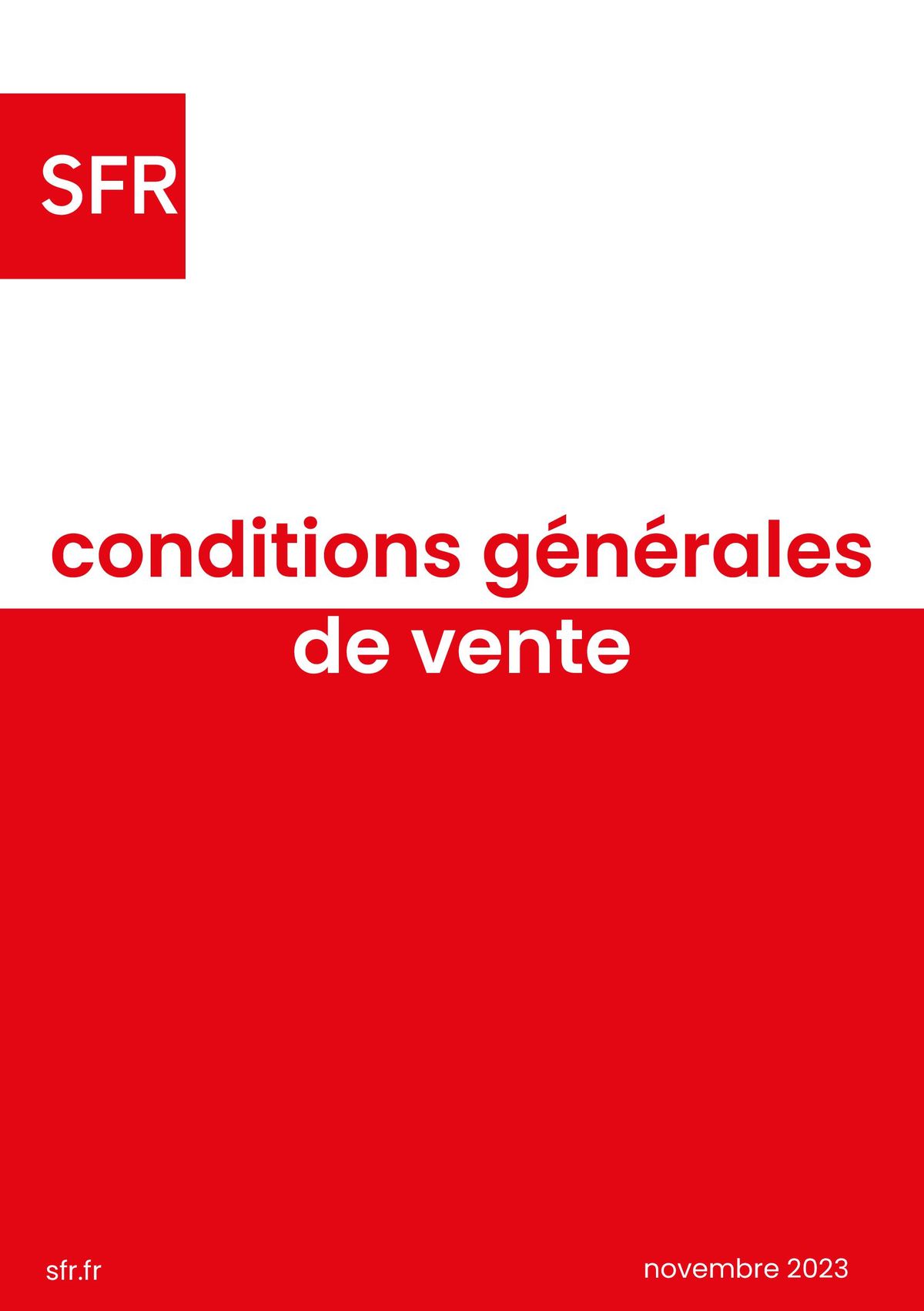 Catalogue Conditions générales de vente, page 00001