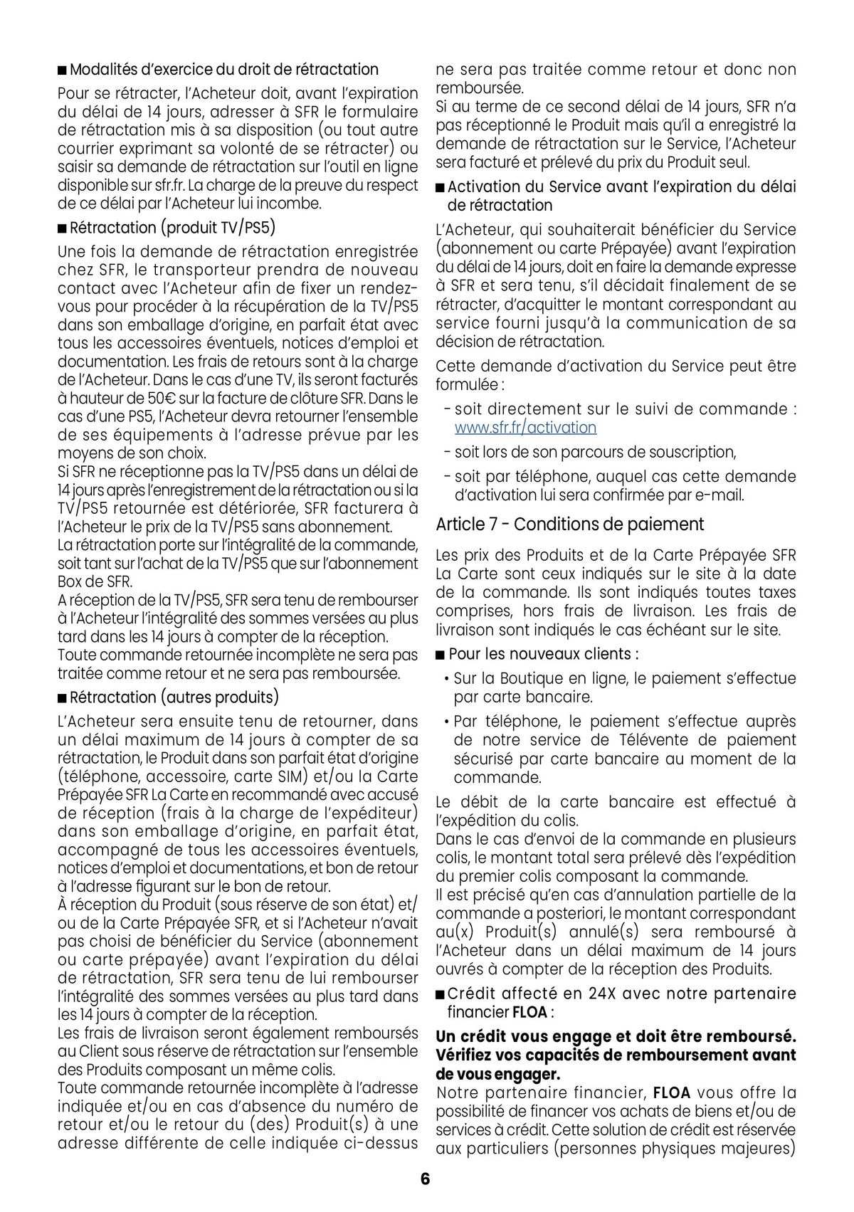 Catalogue Conditions générales de vente, page 00006