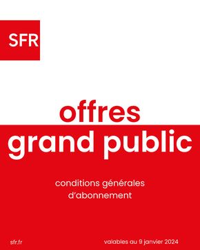 Catalogue SFR à Cherbourg-Octeville | Offres Grand Public | 25/01/2024 - 31/03/2024