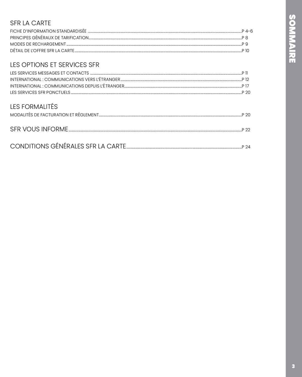 Catalogue offres SFR la carte, page 00003