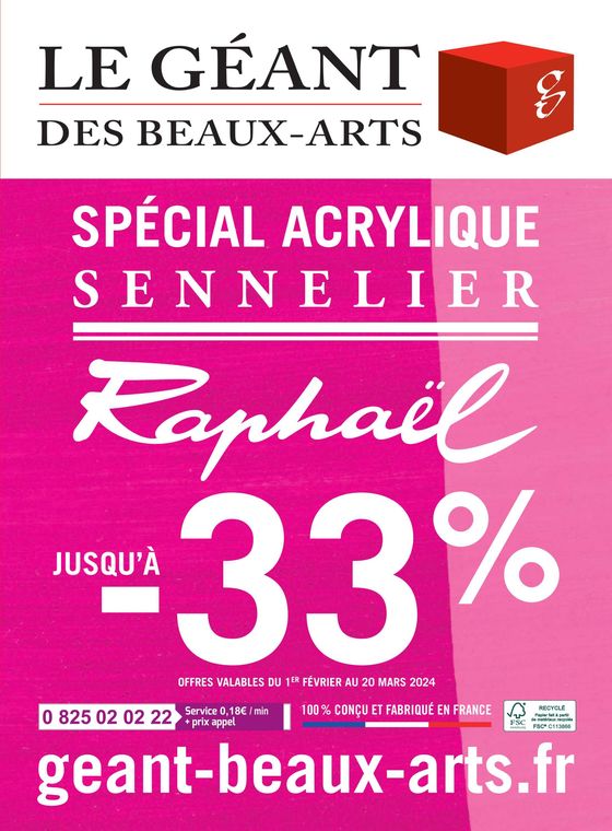 Catalogue Le Géant des Beaux-Arts | Spécial arcylique sennelier | 31/01/2024 - 20/03/2024