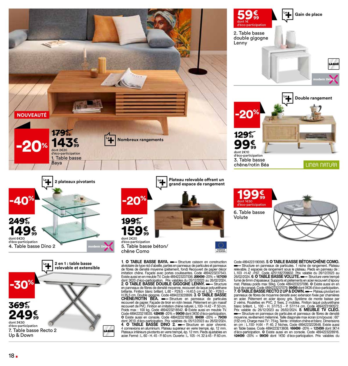 Catalogue Meubles jusqu'à -30%, page 00018