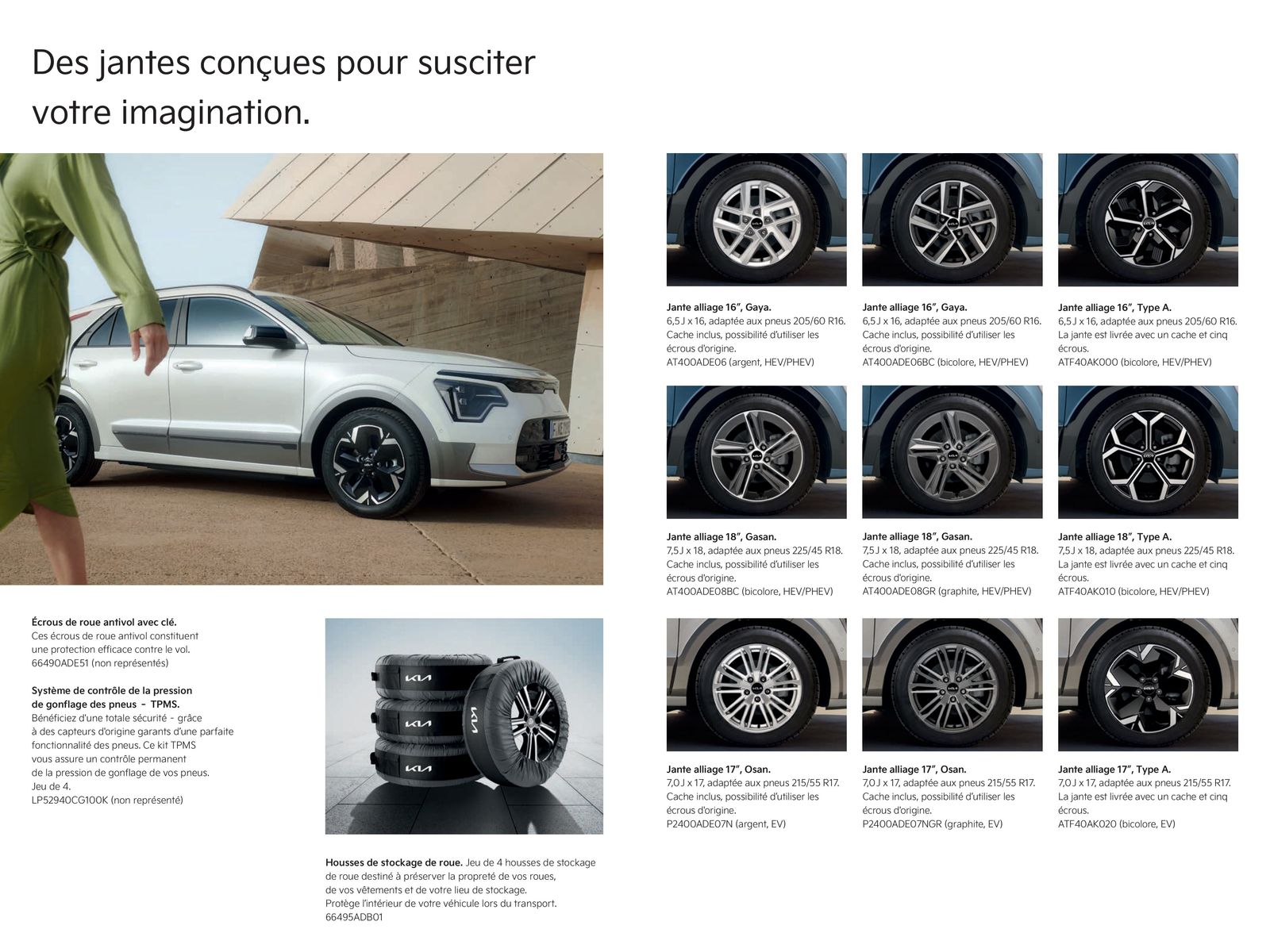 Catalogue KIA Niro EV 100% électrique - Accessoires, page 00010