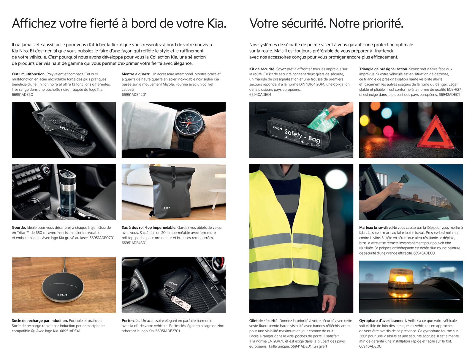 Catalogue KIA Niro EV 100% électrique - Accessoires, page 00017