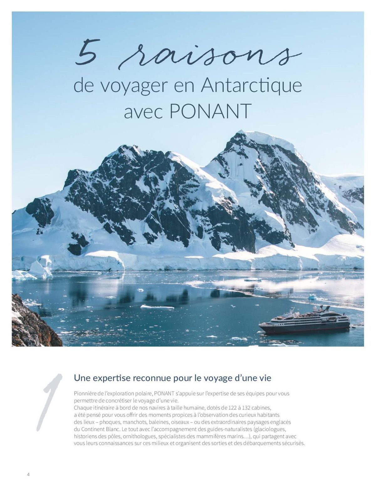 Catalogue Sélection de croisière Antarctique hiver 2024-2025, page 00022