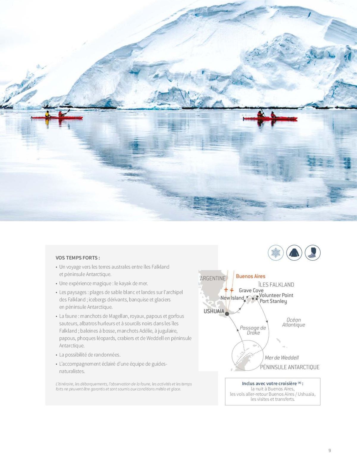 Catalogue Sélection de croisière Antarctique hiver 2024-2025, page 00027