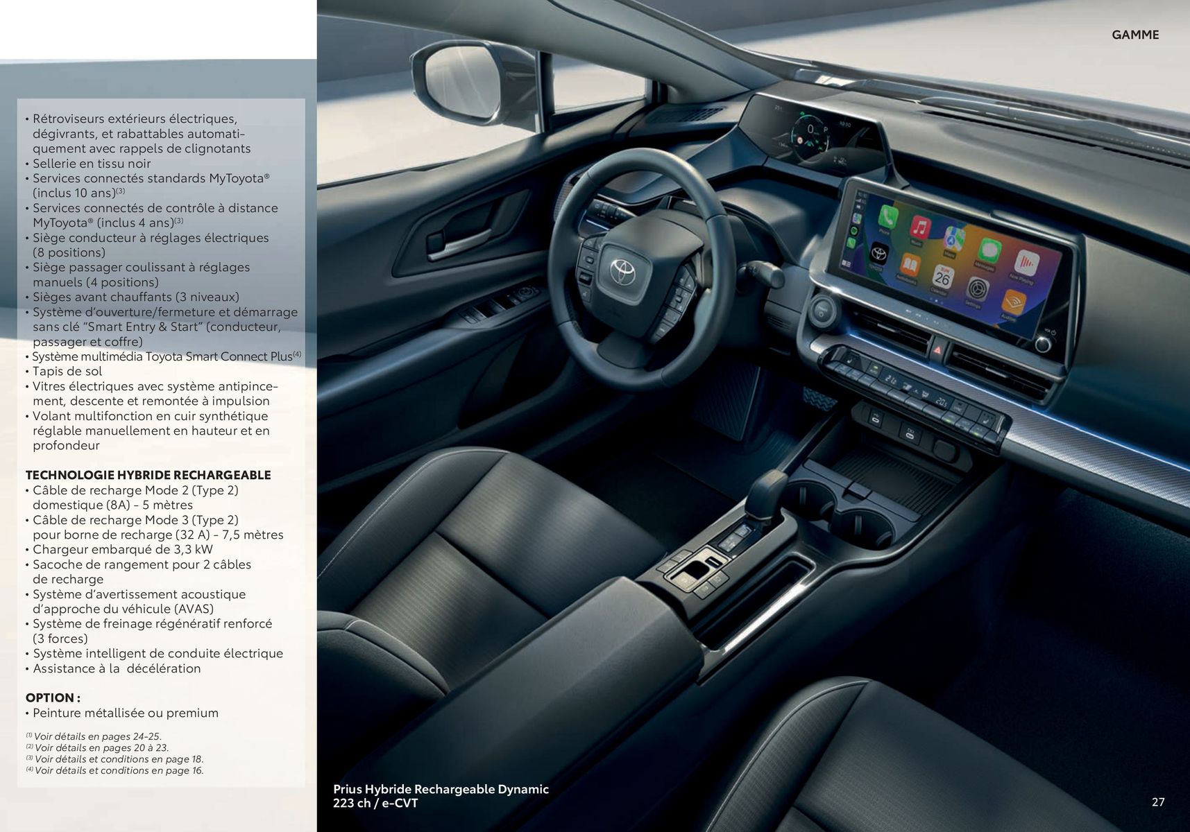 Catalogue Toyota Prius Hybride Rechargeable., page 00027