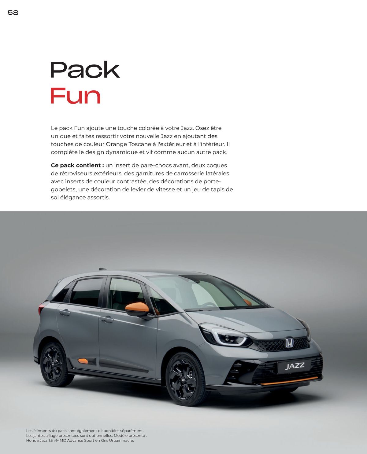 Catalogue Honda JAZZ , page 00058