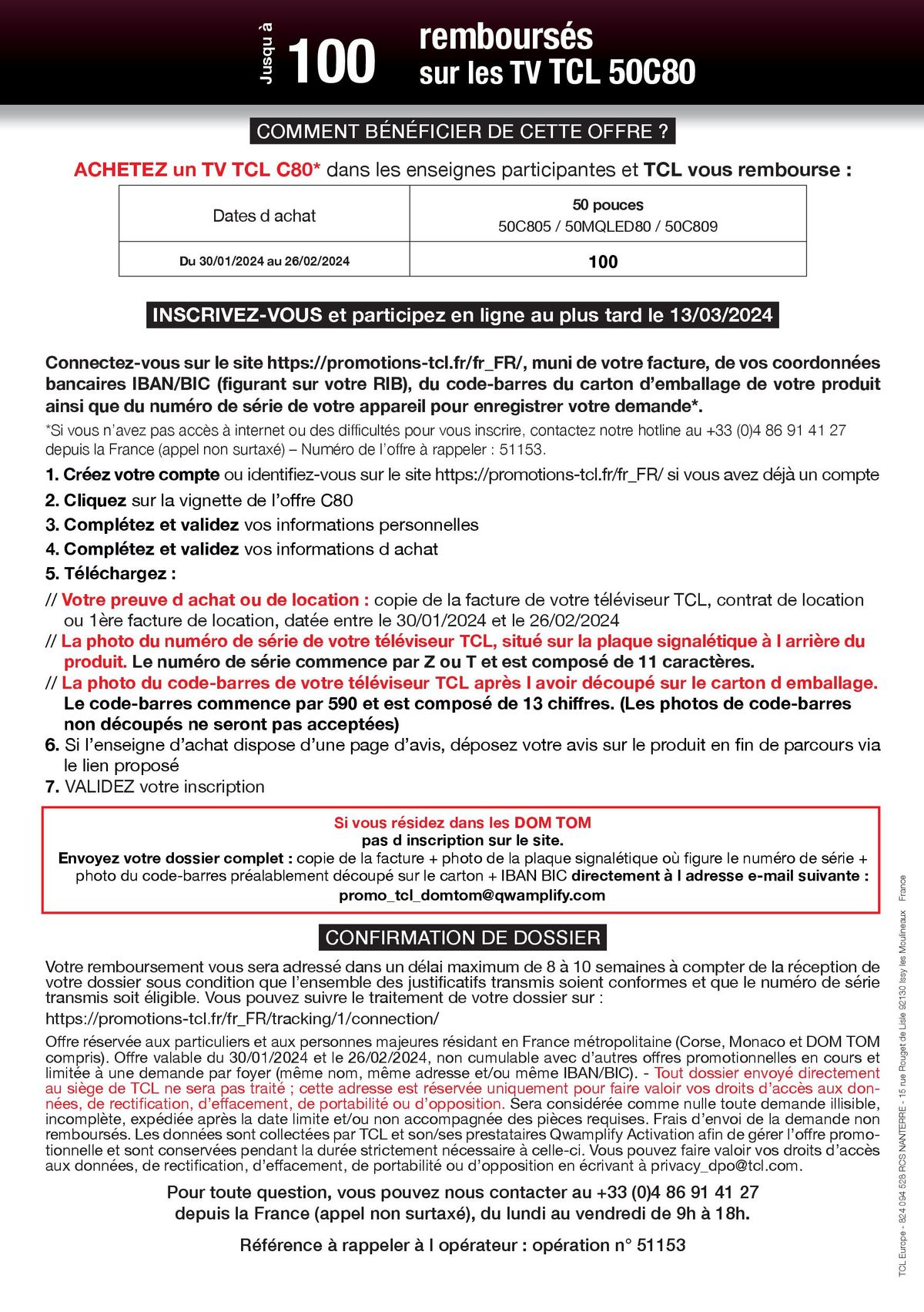 Catalogue Jusqu'à 100€ remboursés avec TCL, page 00002