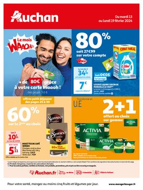 Promos de Meubles et Décoration | Le mois Waaoh continu dans votre super ! sur Auchan Hypermarché | 13/02/2024 - 25/02/2024