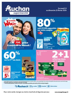Catalogue Auchan Supermarché à Villeurbanne | Le mois Waaoh continu dans votre super ! | 13/02/2024 - 25/02/2024