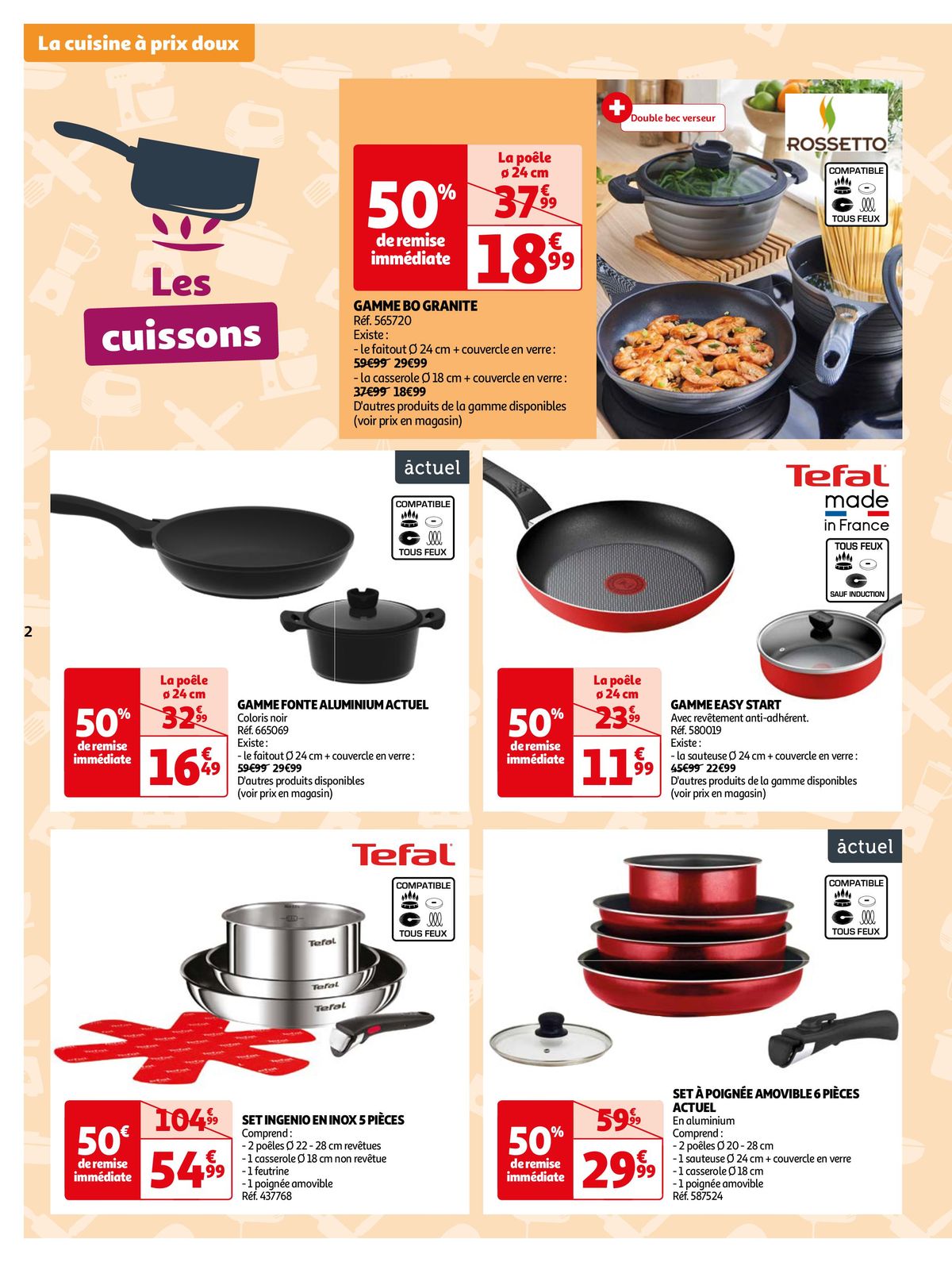 Catalogue Le plaisir de cuisiner à prix et à feu doux, page 00002